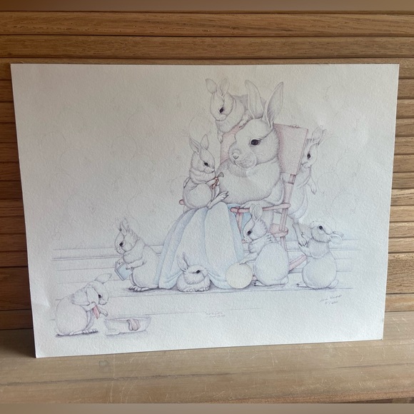 Collection of Sue Rupp Rabbit Art Prints - Picture 9 of 16